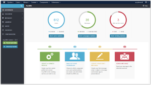 page dashboard after t