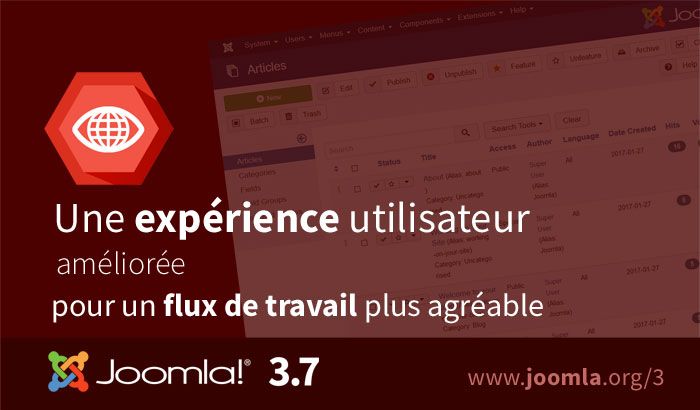 Joomla 3.7 user experience