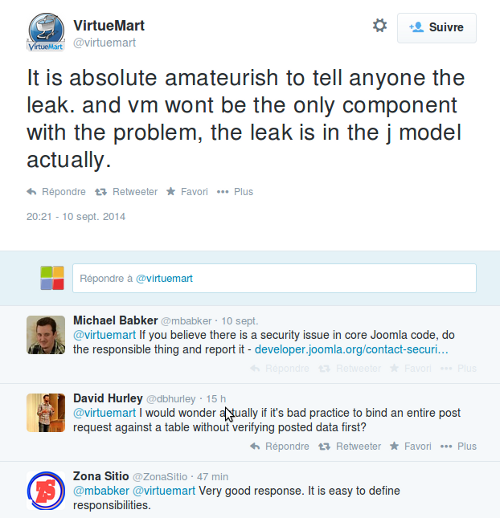 Virtuemart twitter